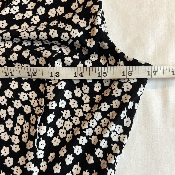 DKNY Womens Black Floral Sleeveless V Neck Maxi Dress SZ 4 - Picture 8 of 9